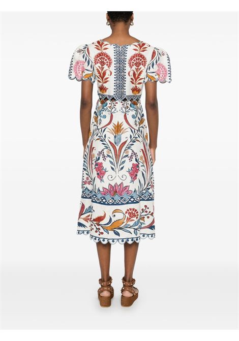 Multicolored graphic-print Romantic maxi dress Farm rio - women FARM RIO | 32878625073